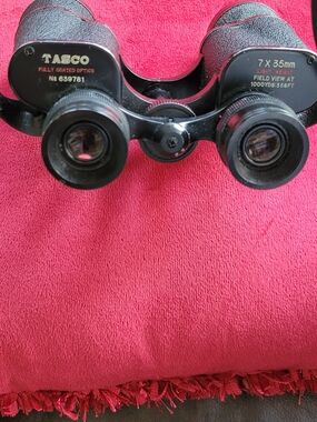 Vtg Tasco 7x35mm Binoculars MODEL/SERIAL #: 639781